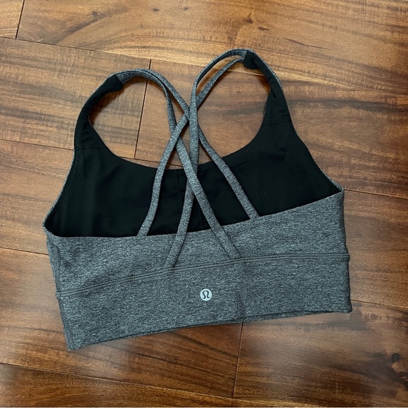 NWOT - LULULEMON Energy Longline Bra Grey 6 - Picture 2 of 2